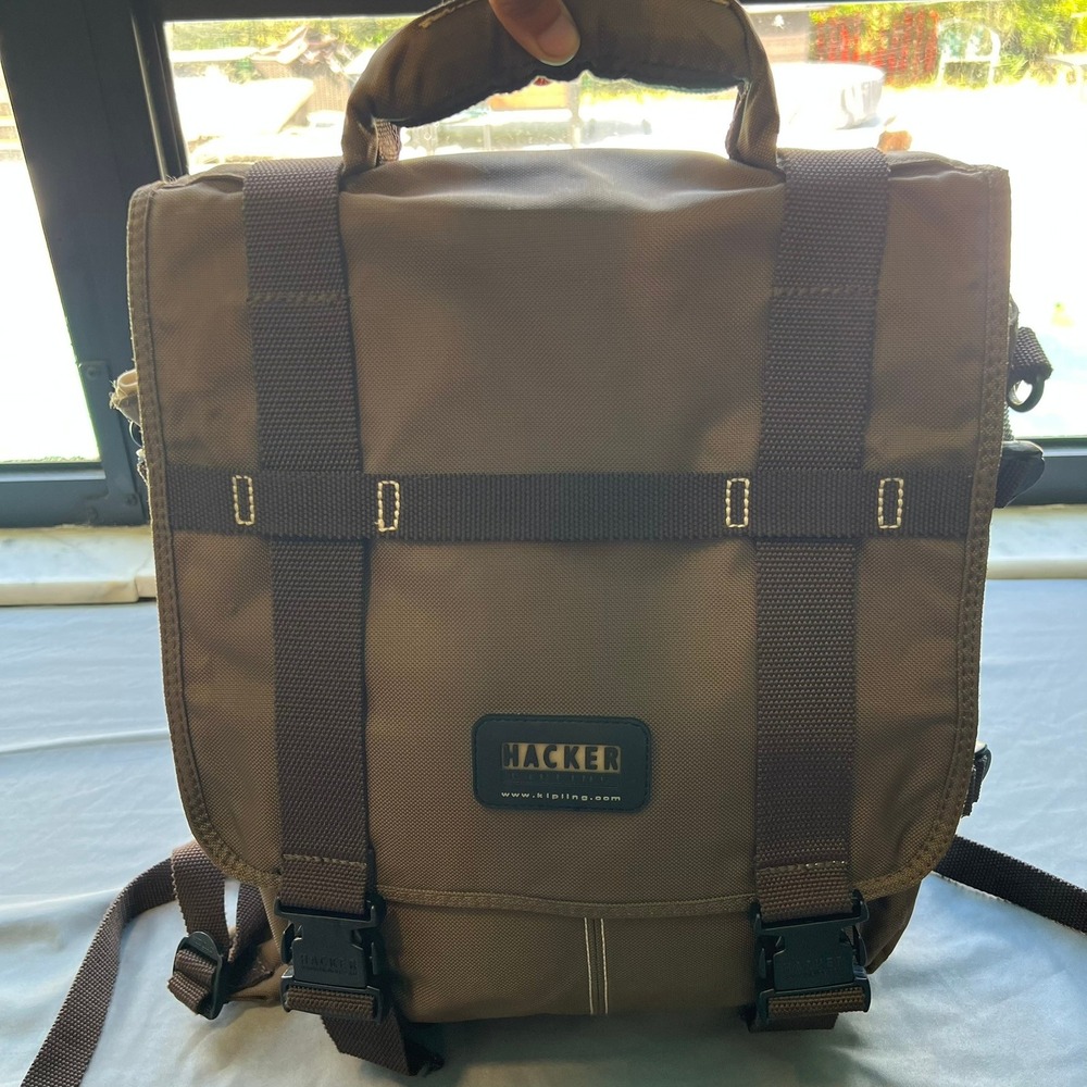 Kipling Hacker Messenger Bag Backpack Laptop Tabl… - image 5